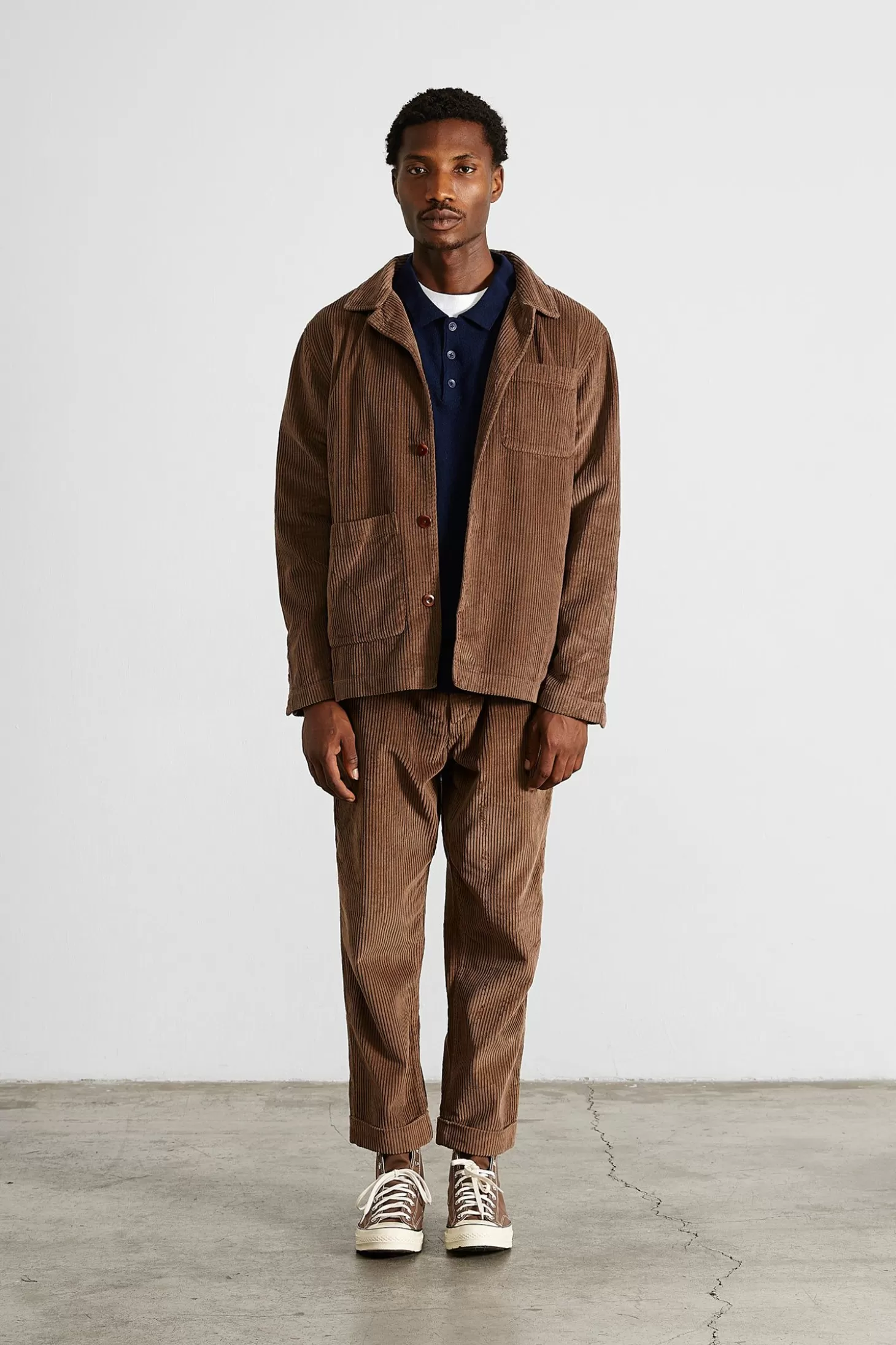 Online Edmmond Studios Bline Jacket Cord Plain Brown