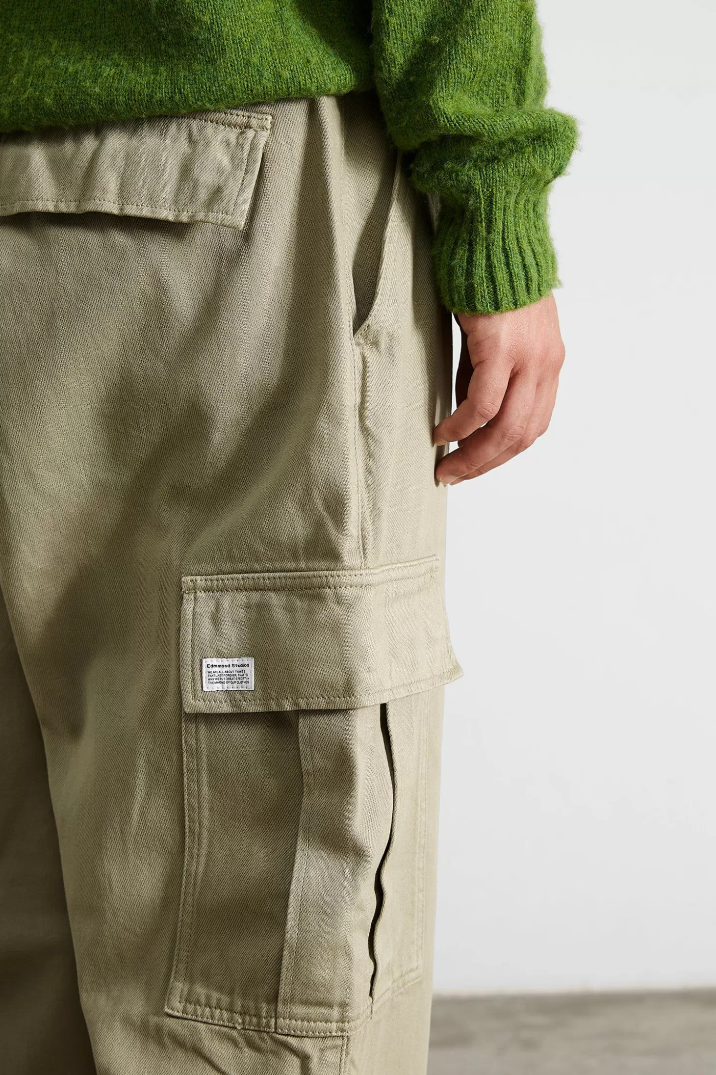 Best Edmmond Studios Cargo Pants Plain Khaki