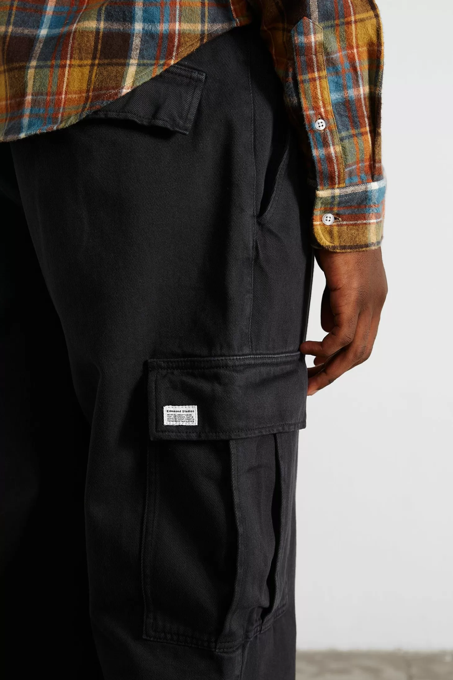 Discount Edmmond Studios Cargo Pants Plain Navy