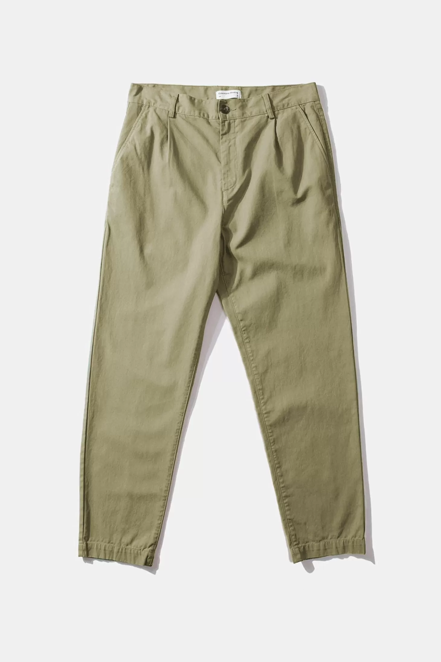 Best Edmmond Studios Chino Herringbone Plain Khaki