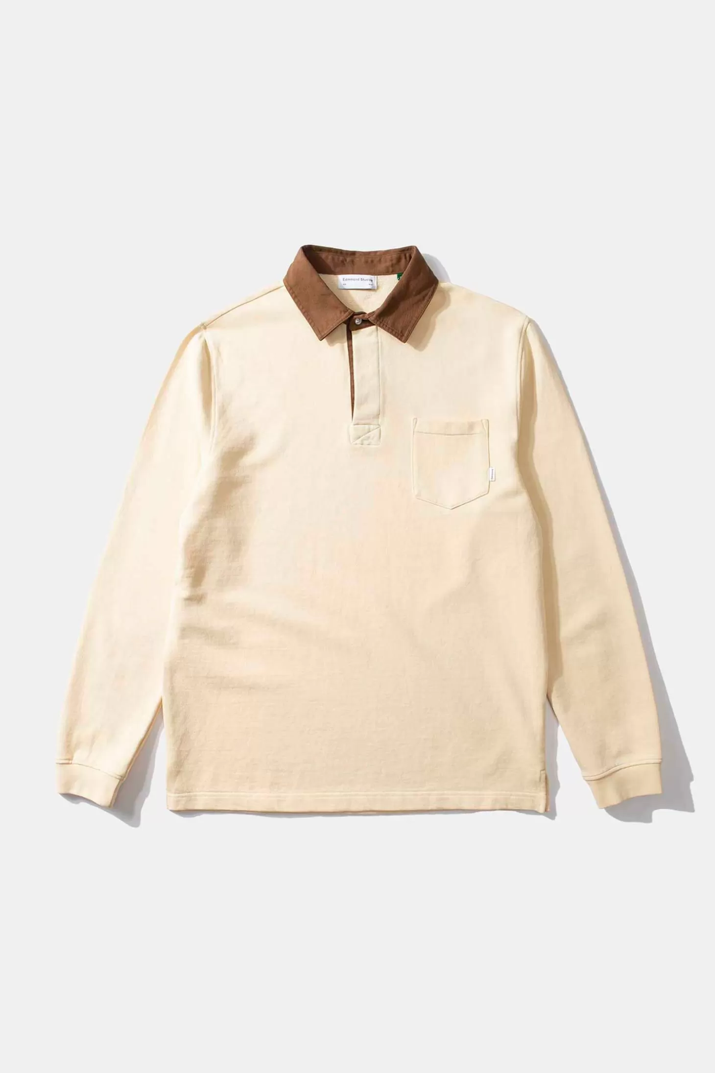 Outlet Edmmond Studios College Polo Plain Vainilla