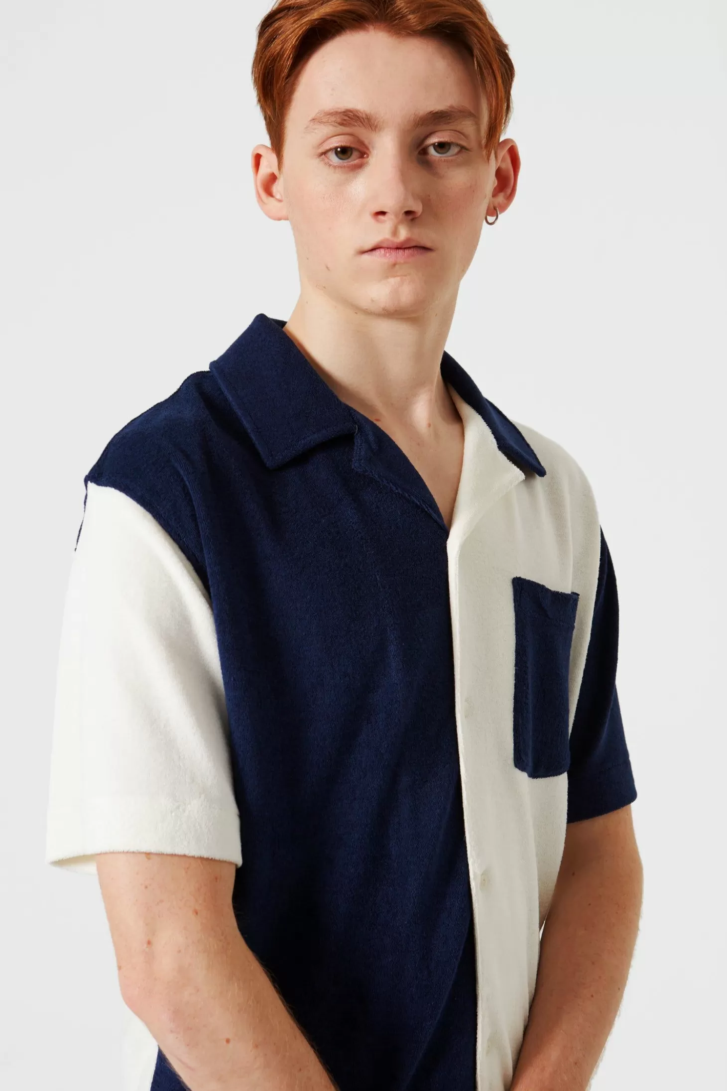 Store Edmmond Studios Colour Block Terry Shirt