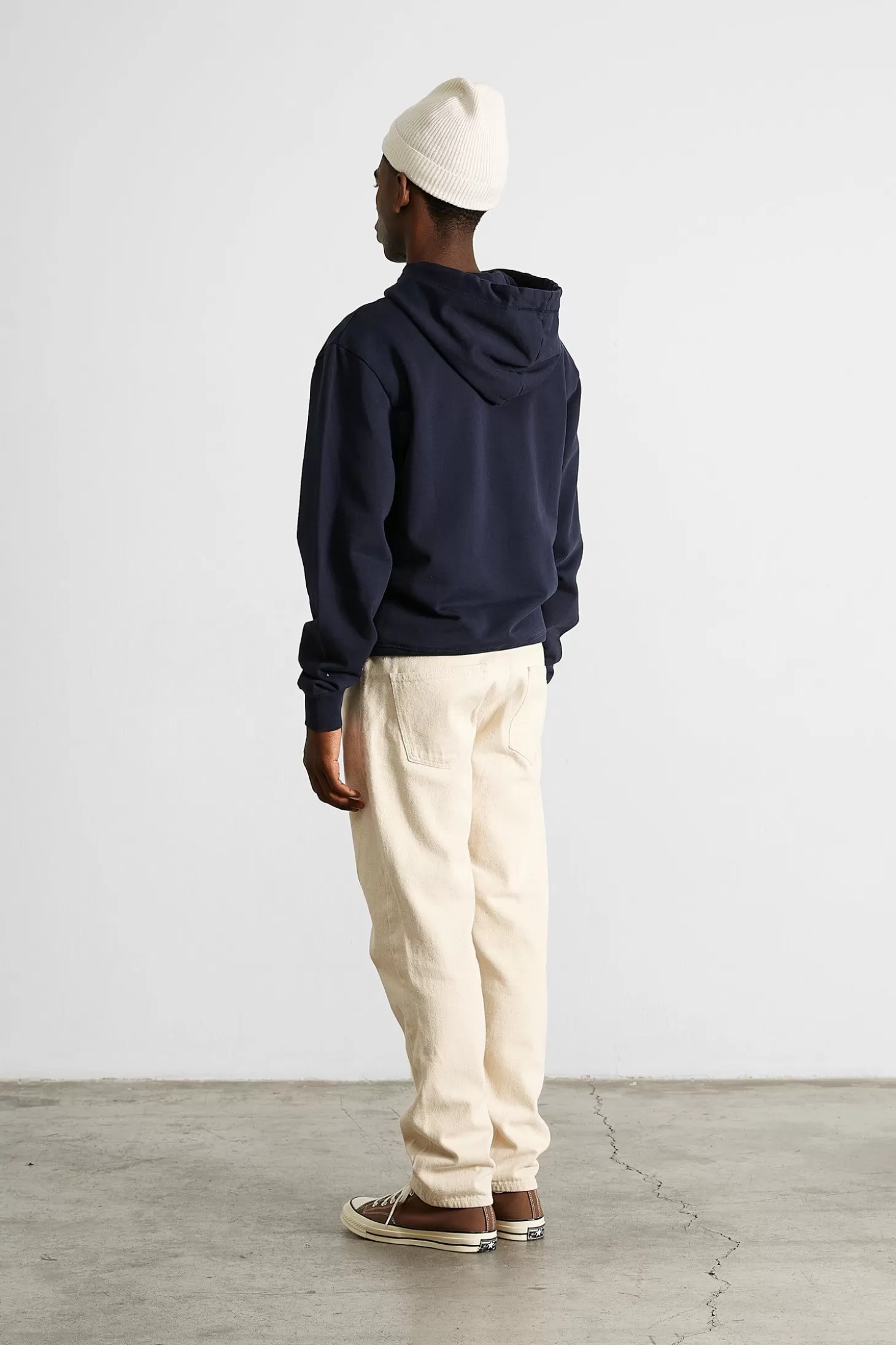 Cheap Edmmond Studios Curly Hoodie Plain Navy