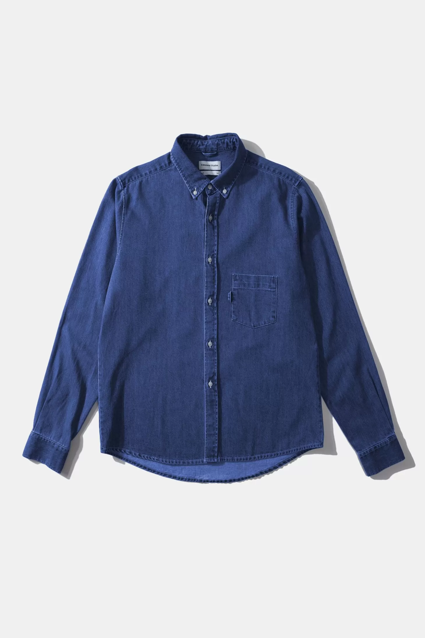 Outlet Edmmond Studios Day Shirt Denim Plain Stonewash