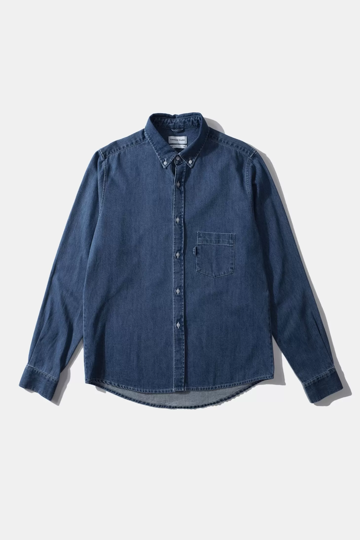 Fashion Edmmond Studios Day Shirt Denim Plain Stonewash