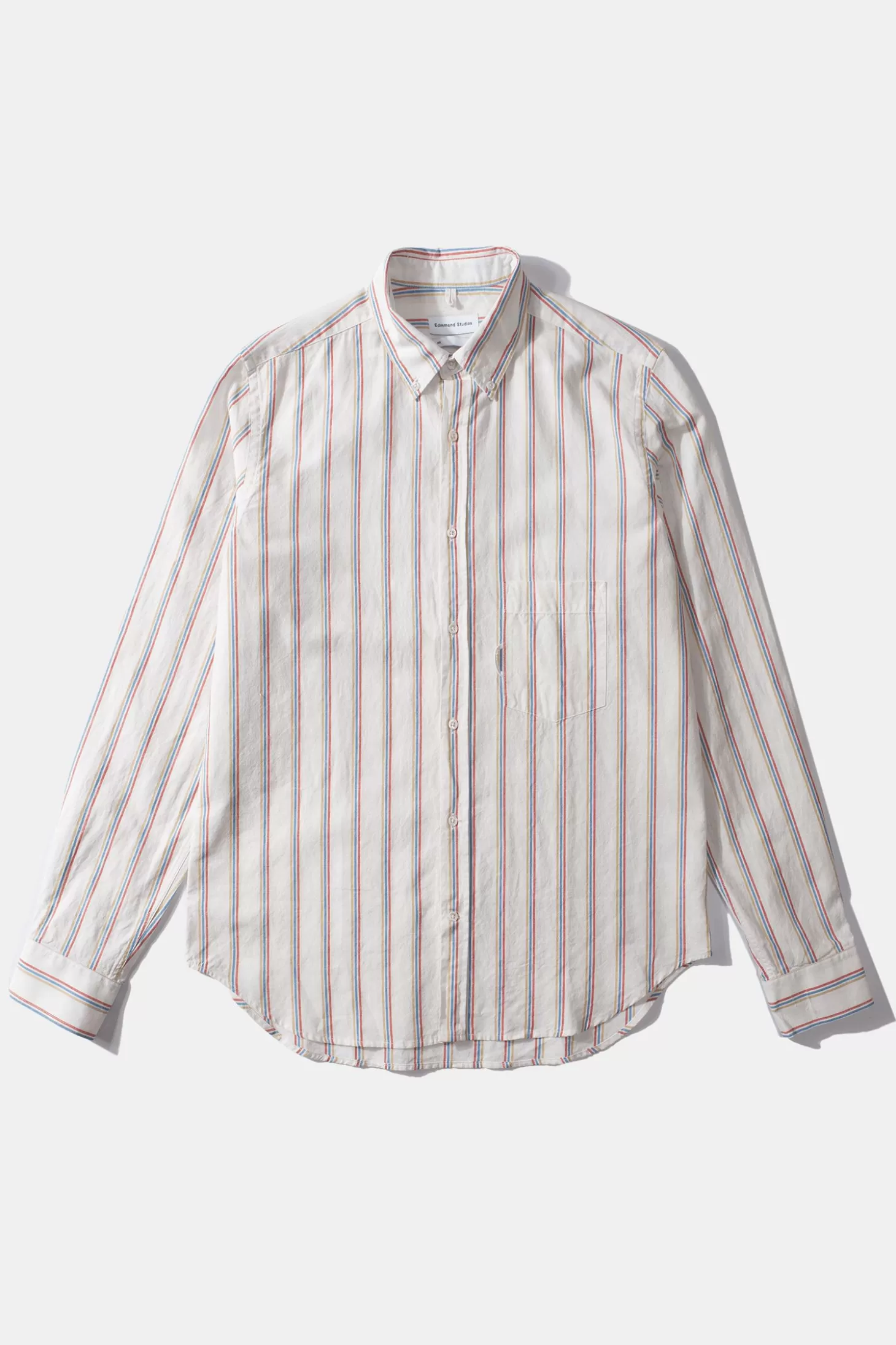 Outlet Edmmond Studios Day Shirt Stripes Plain Off White