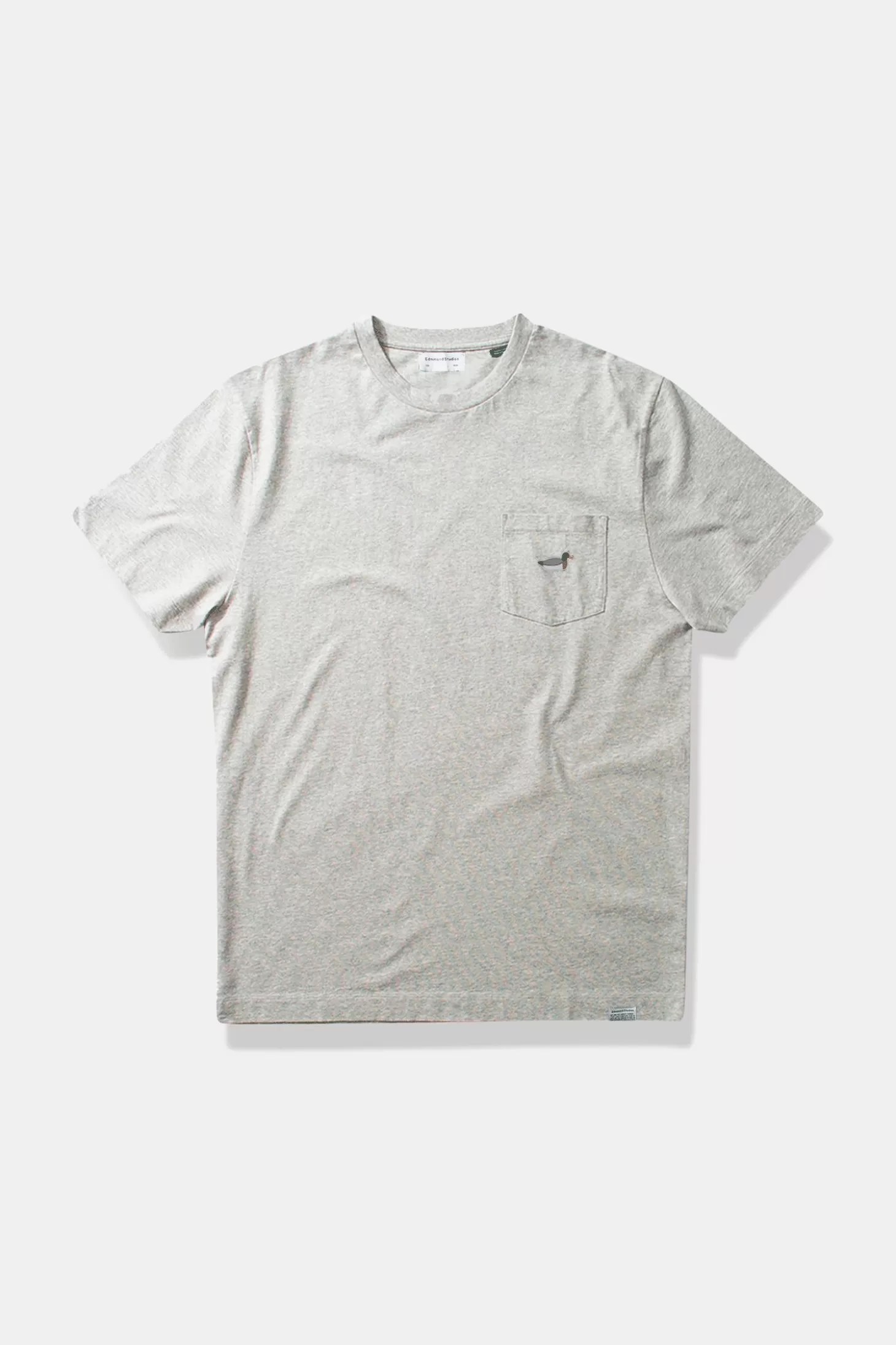 Online Edmmond Studios Duck Patch Tee Plain Grey Melange