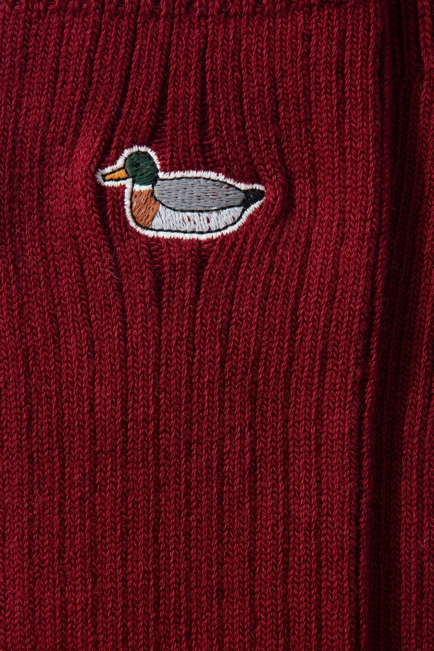 Fashion Edmmond Studios Duck Socks Plain Bordeaux