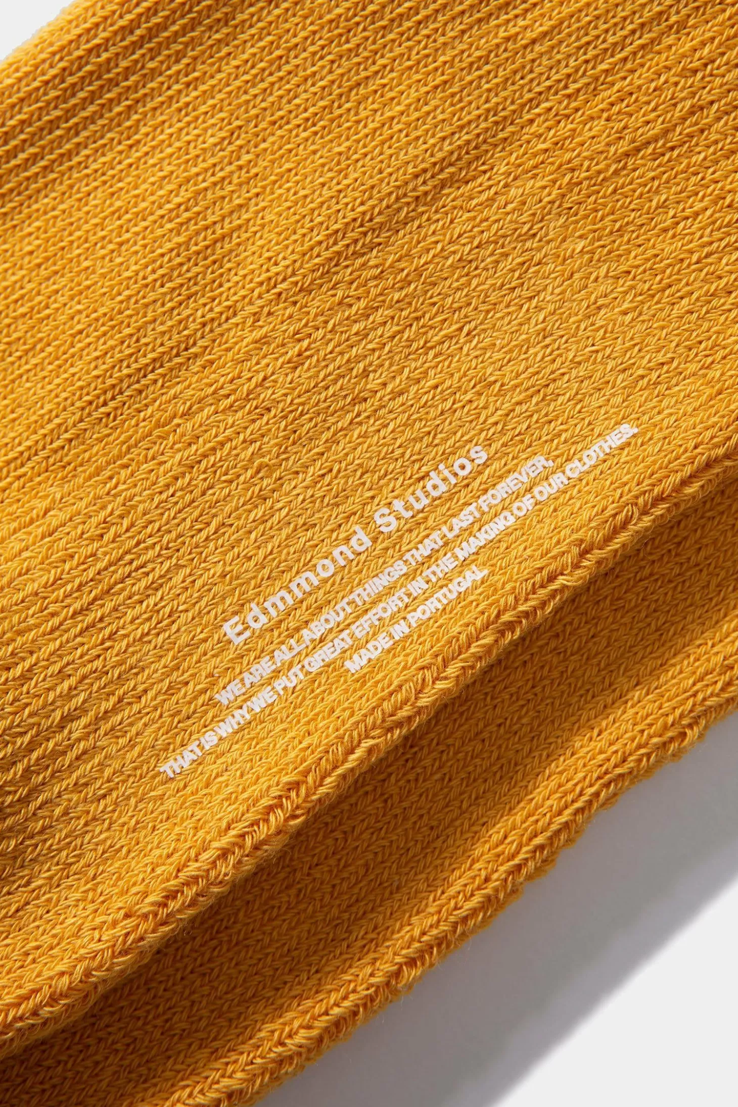 Flash Sale Edmmond Studios Duck Socks Plain Mustard