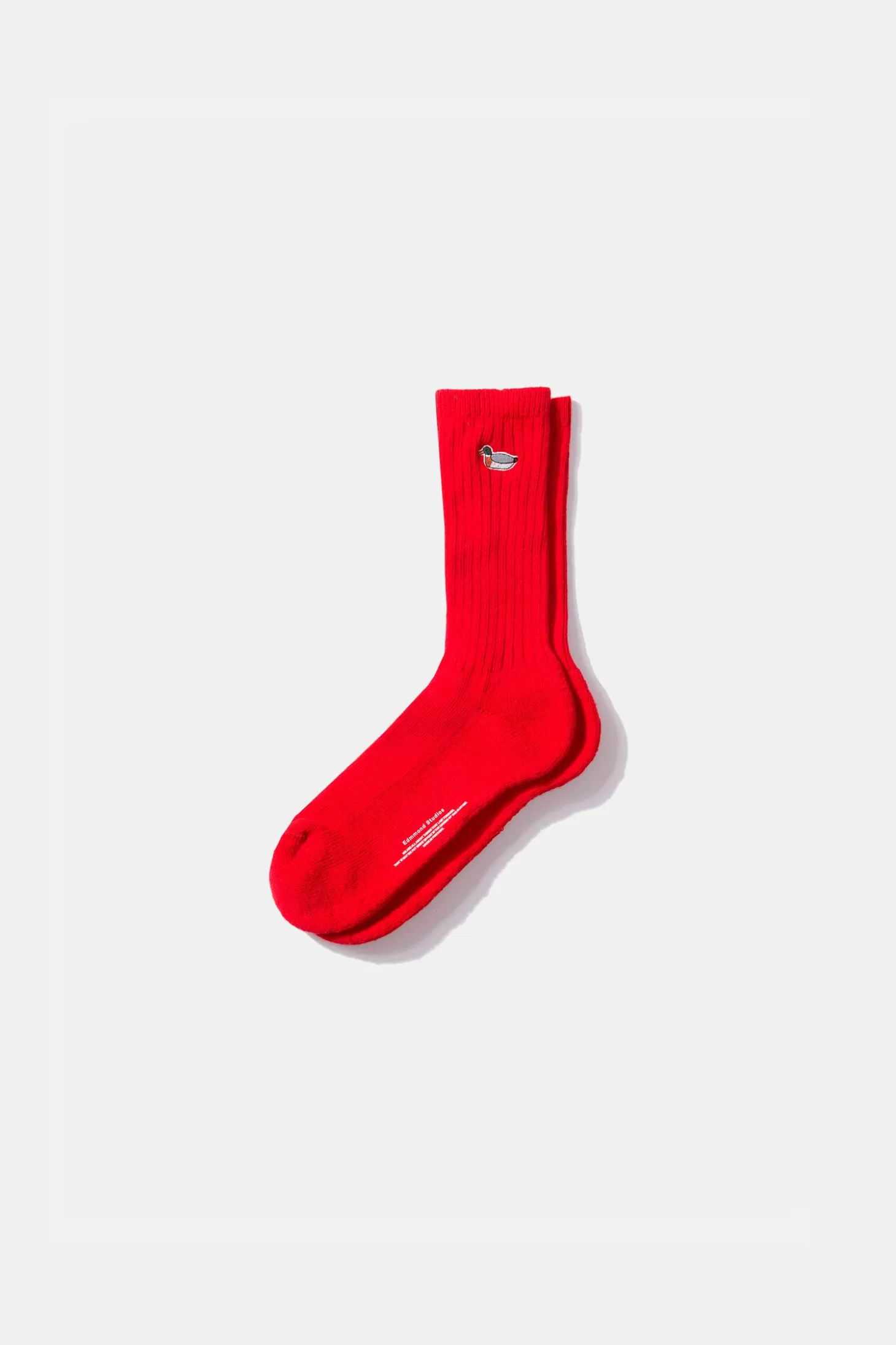 Fashion Edmmond Studios Duck Socks Plain Red
