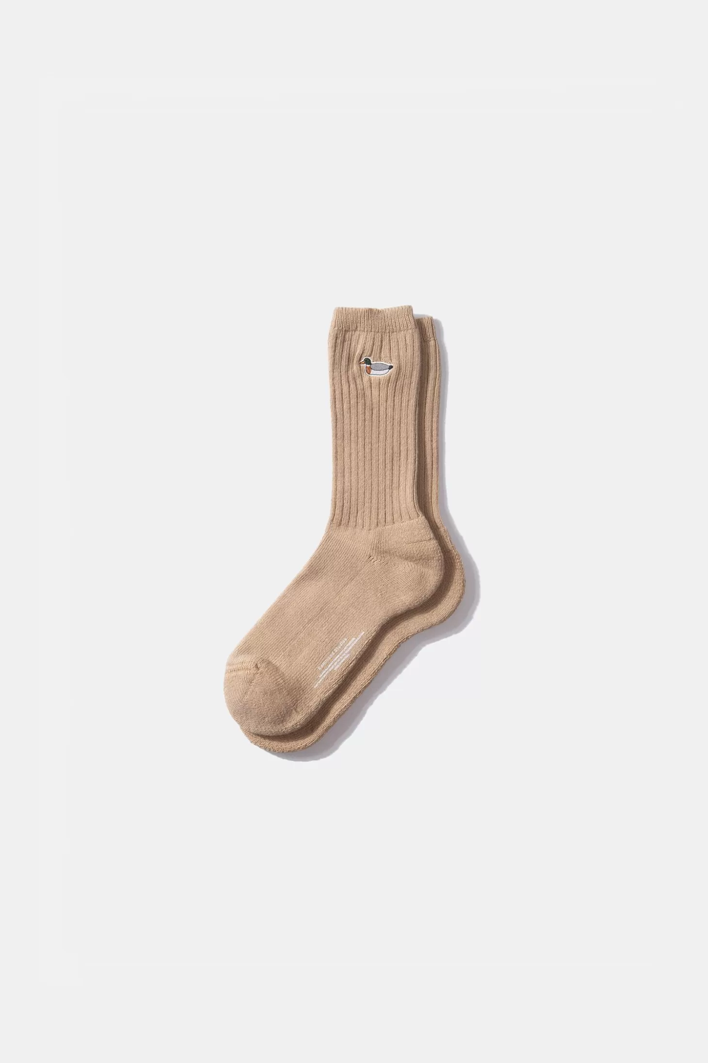 Outlet Edmmond Studios Duck Socks Plain Tan