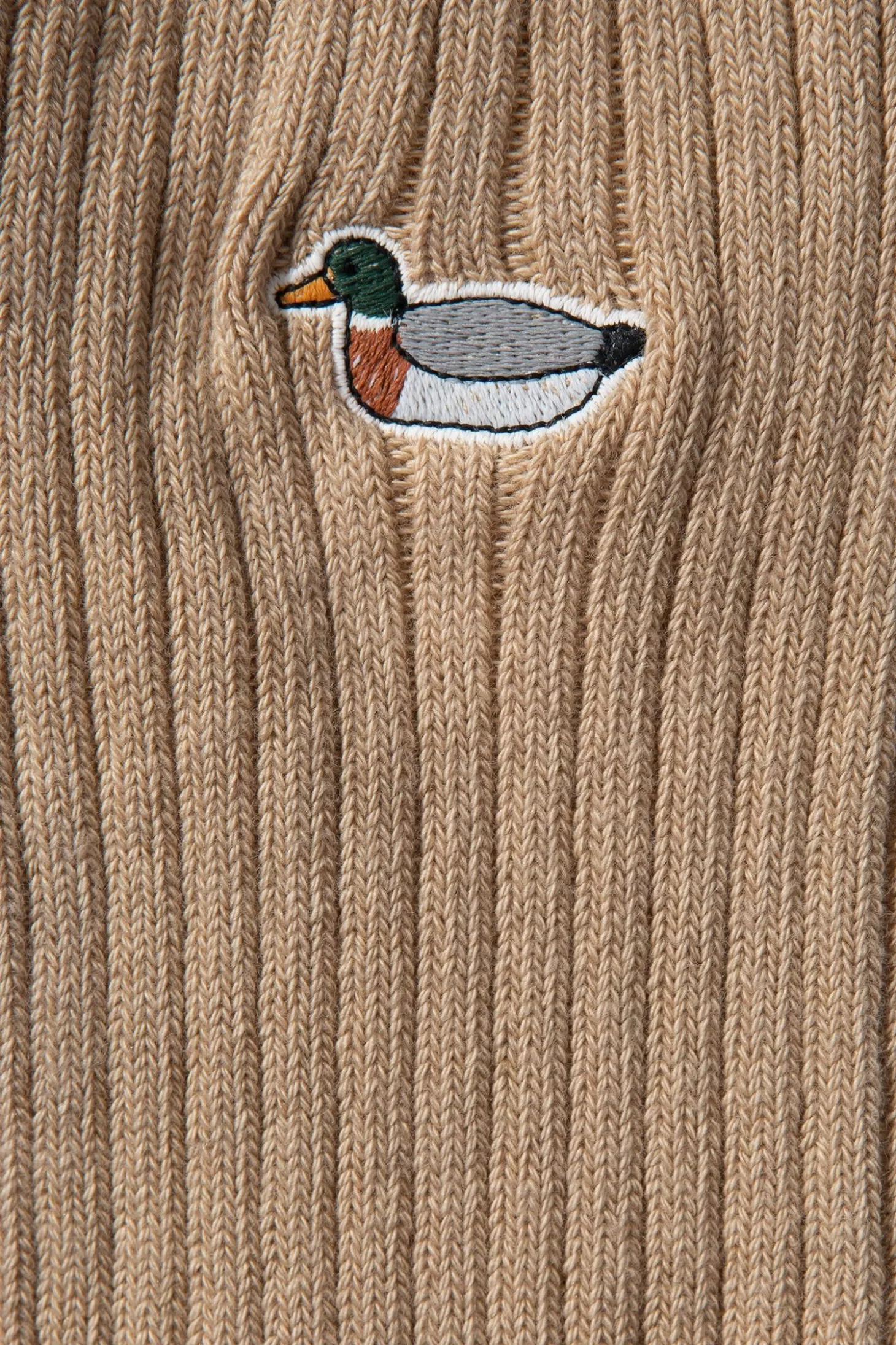 Outlet Edmmond Studios Duck Socks Plain Tan
