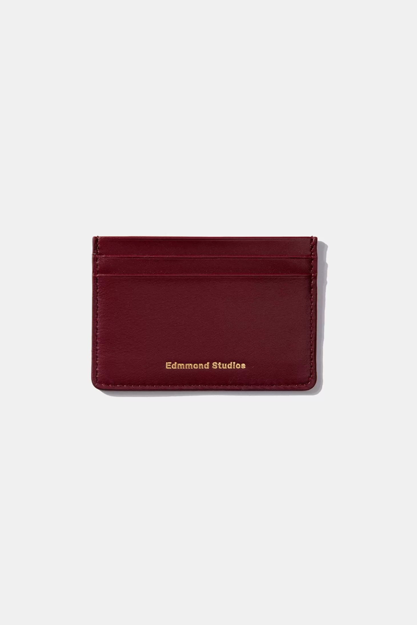 Cheap Edmmond Studios Fold Card Holder Plain Bordeaux