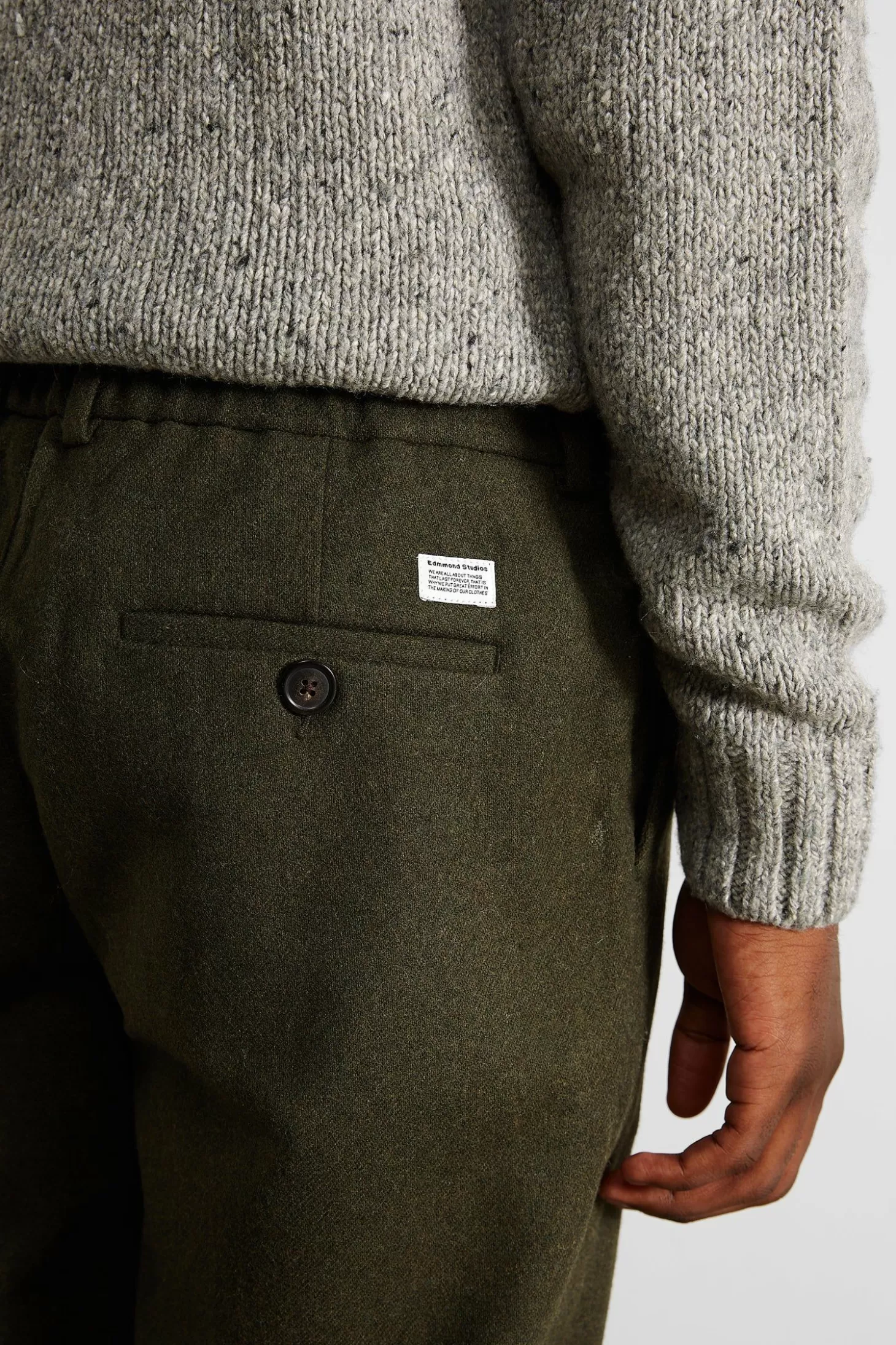 Sale Edmmond Studios Jack Pants Plain Khaki