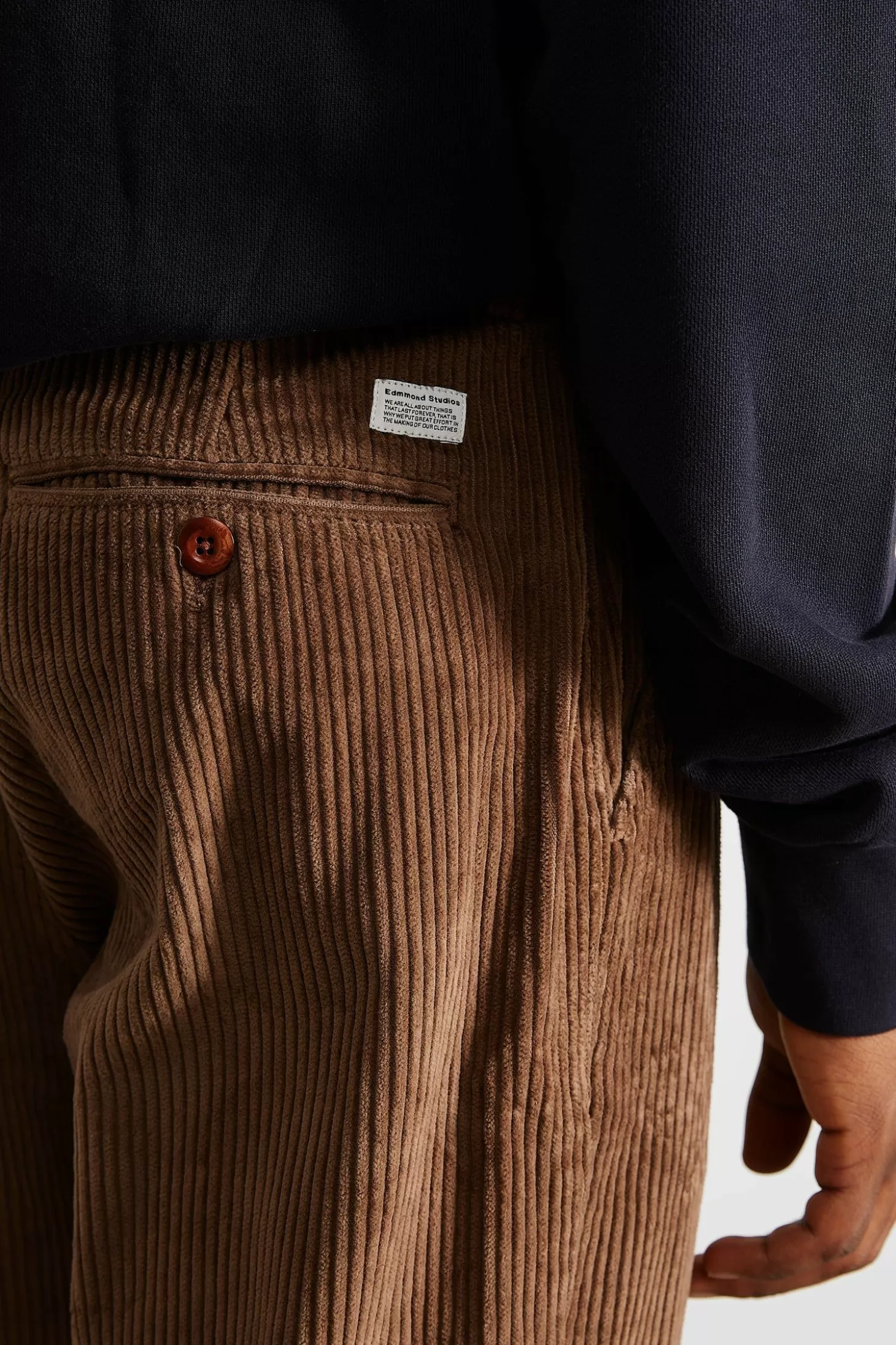 Fashion Edmmond Studios Jorge Pants Plain Brown
