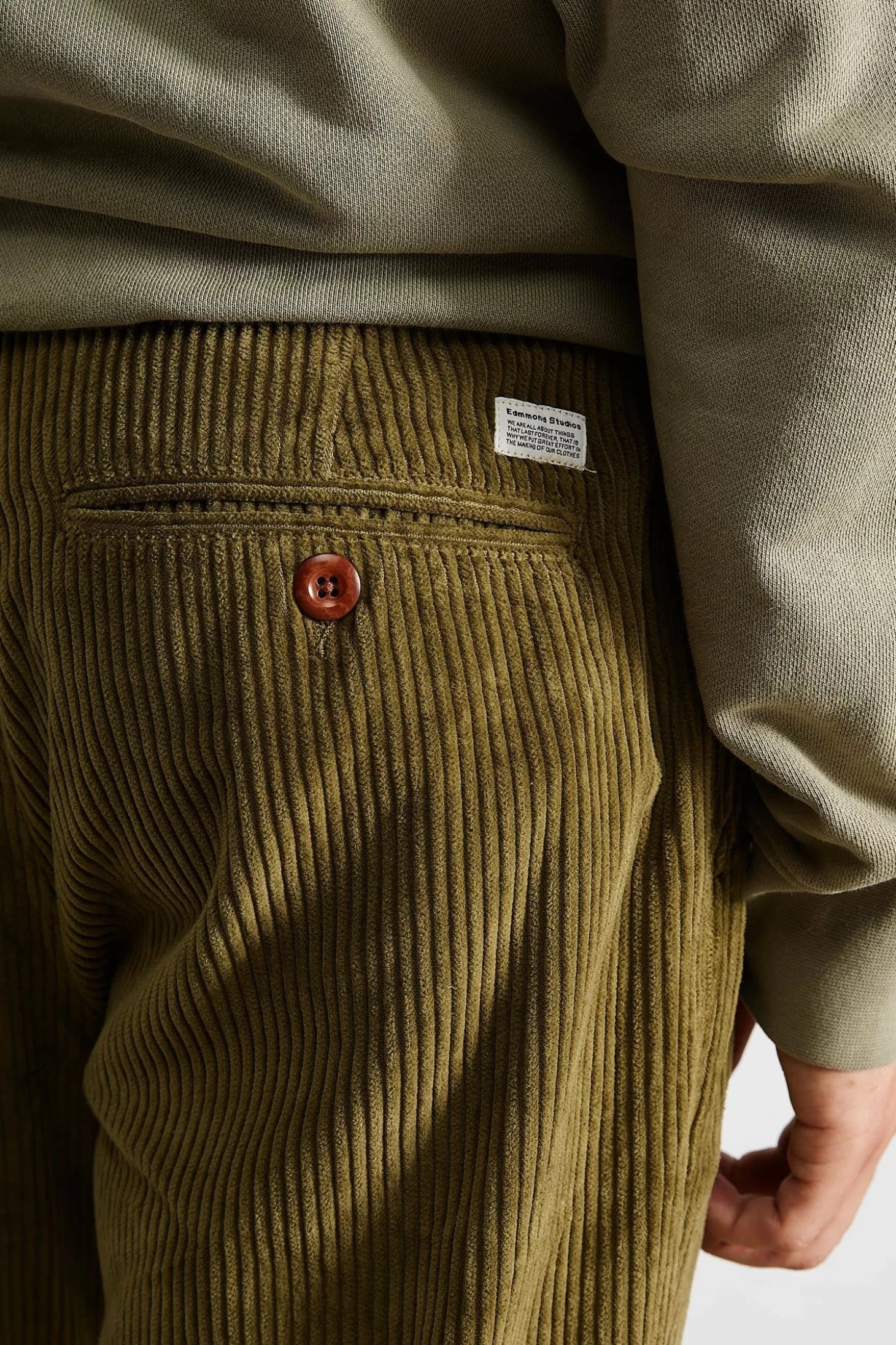 Sale Edmmond Studios Jorge Pants Plain Khaki