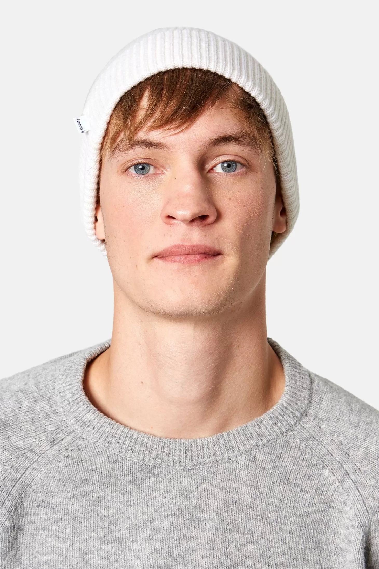 Discount Edmmond Studios Knit Beanie Plain Beige