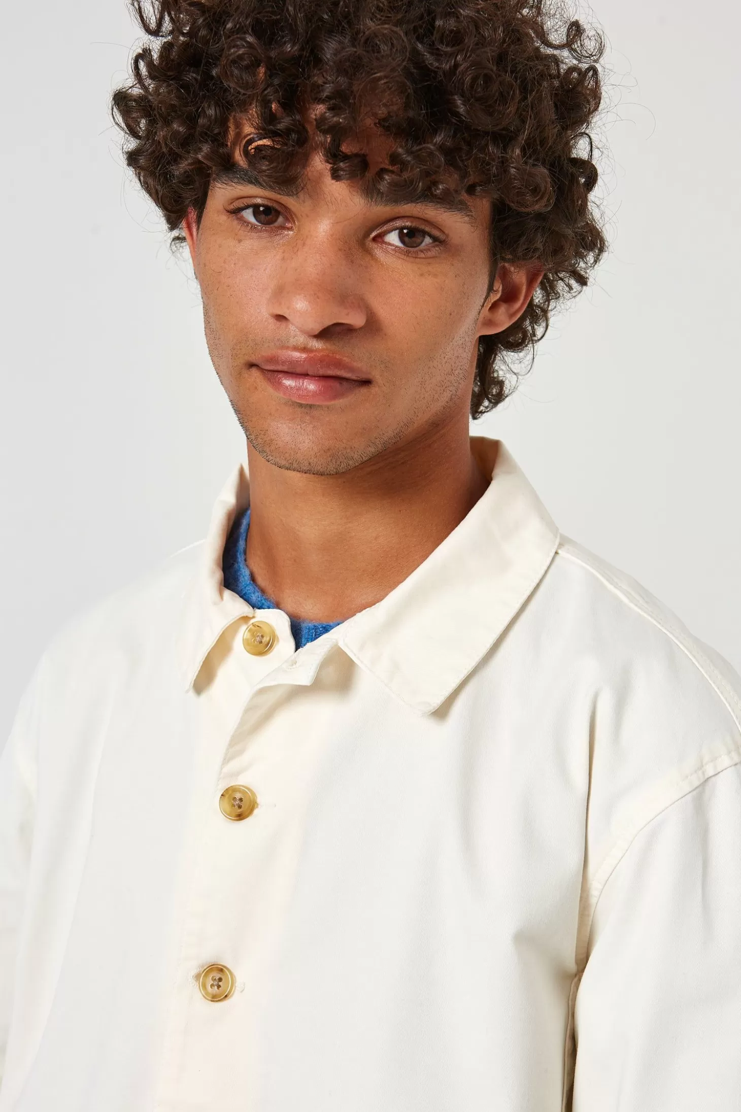Outlet Edmmond Studios Lab Jacket Plain Off White