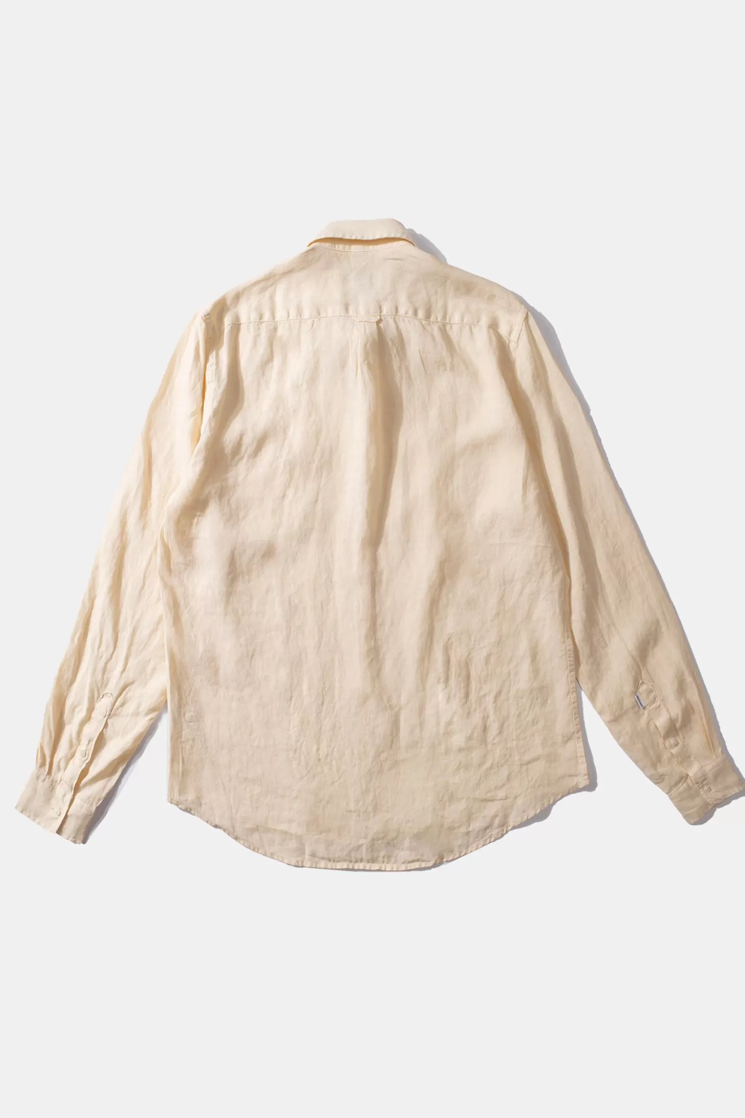 Discount Edmmond Studios Linen Shirt Plain Beige