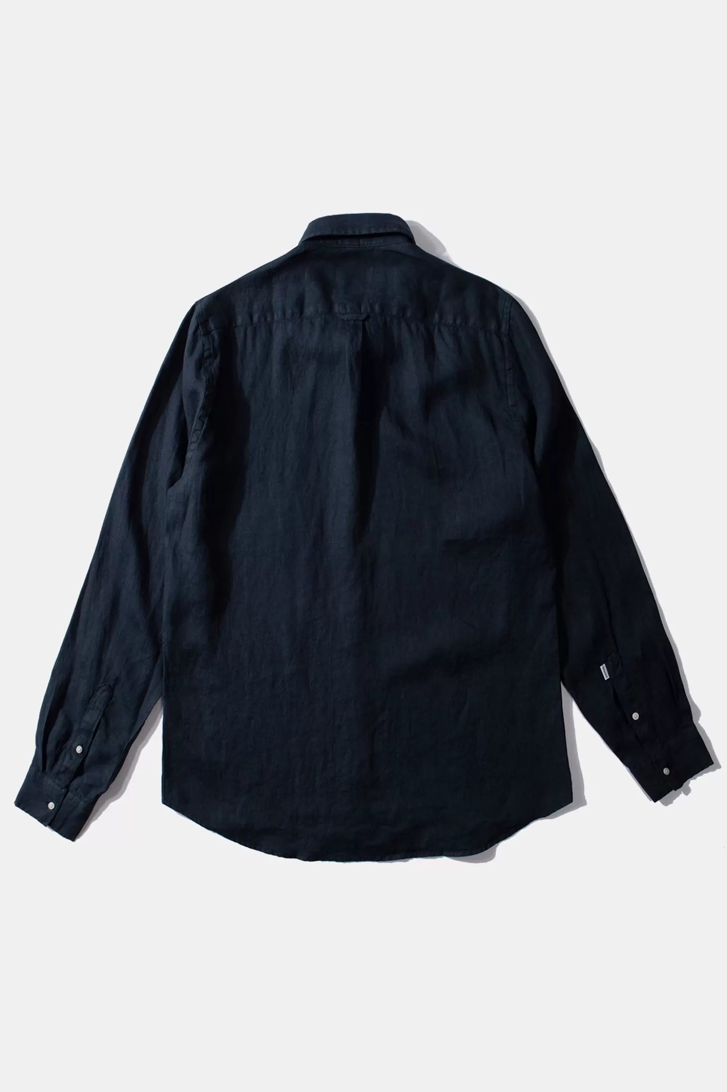 Store Edmmond Studios Linen Shirt Plain Navy