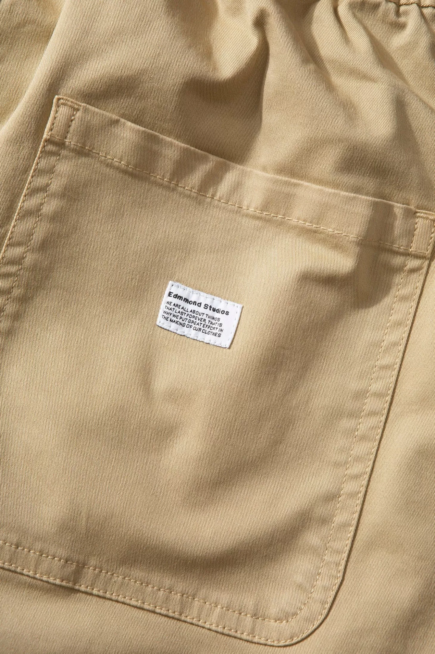 Outlet Edmmond Studios Marvin Pants Plain Tan