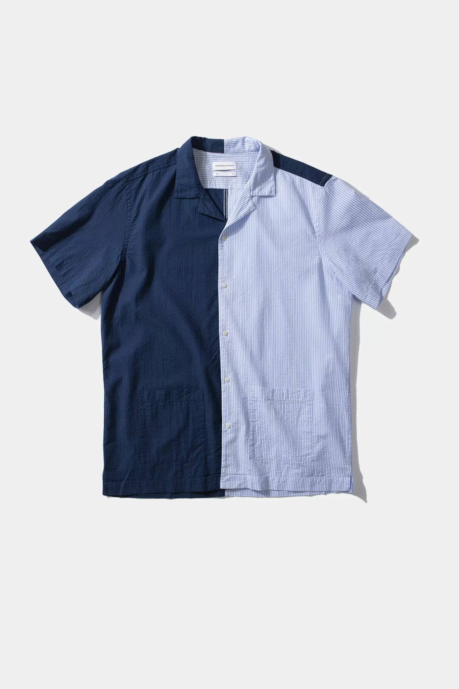 Hot Edmmond Studios Middle Shirt Colour Block Navy