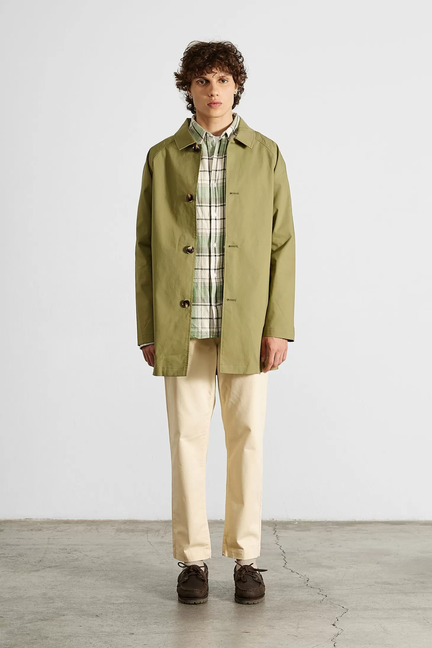 New Edmmond Studios Morning Coat Plain Olive