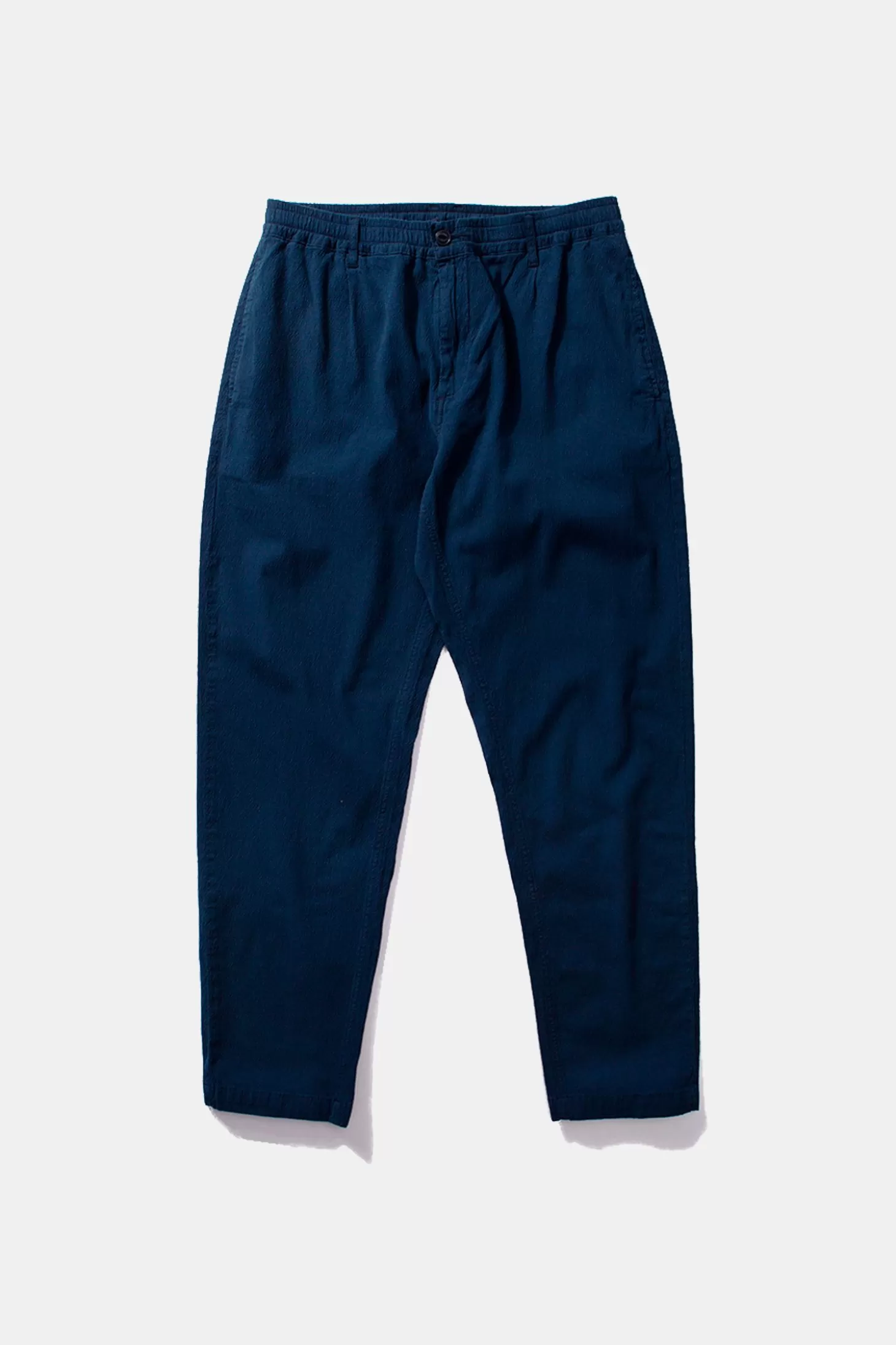 Cheap Edmmond Studios Murano Seersucker Pants Plain Navy