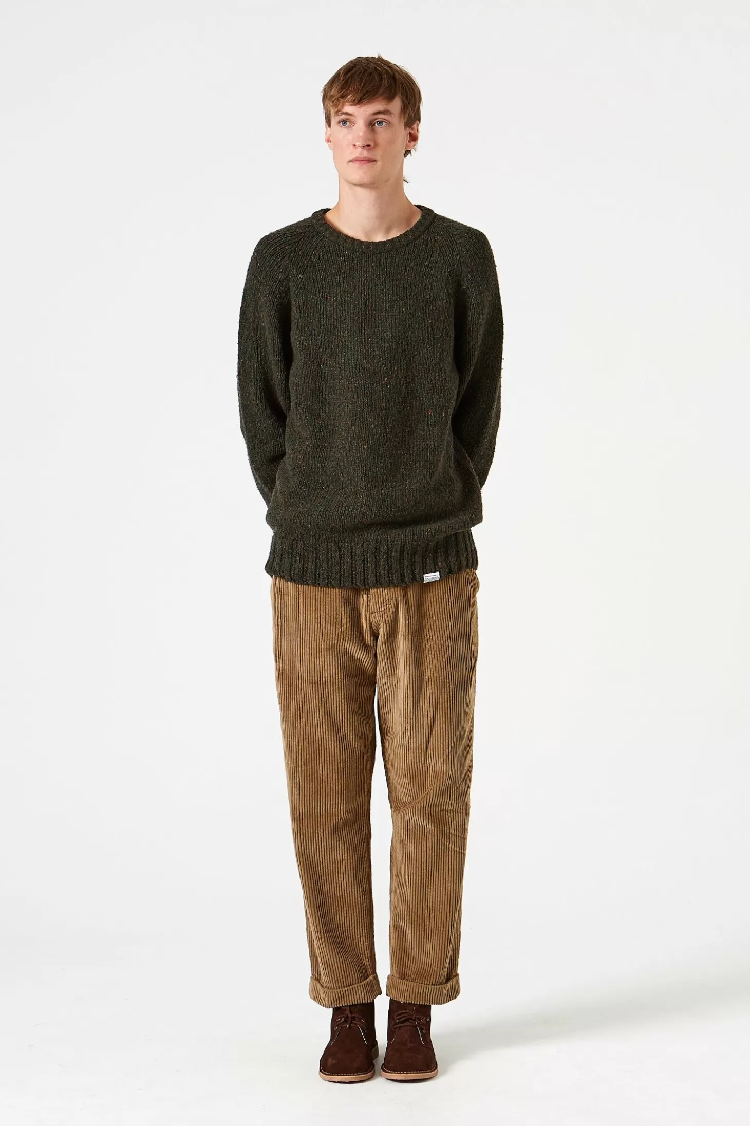 Sale Edmmond Studios Paris Sweater Plain Khaki