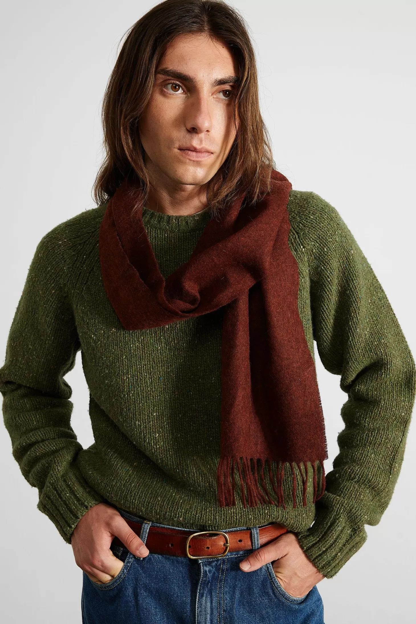 New Edmmond Studios Paris Sweater Plain Olive