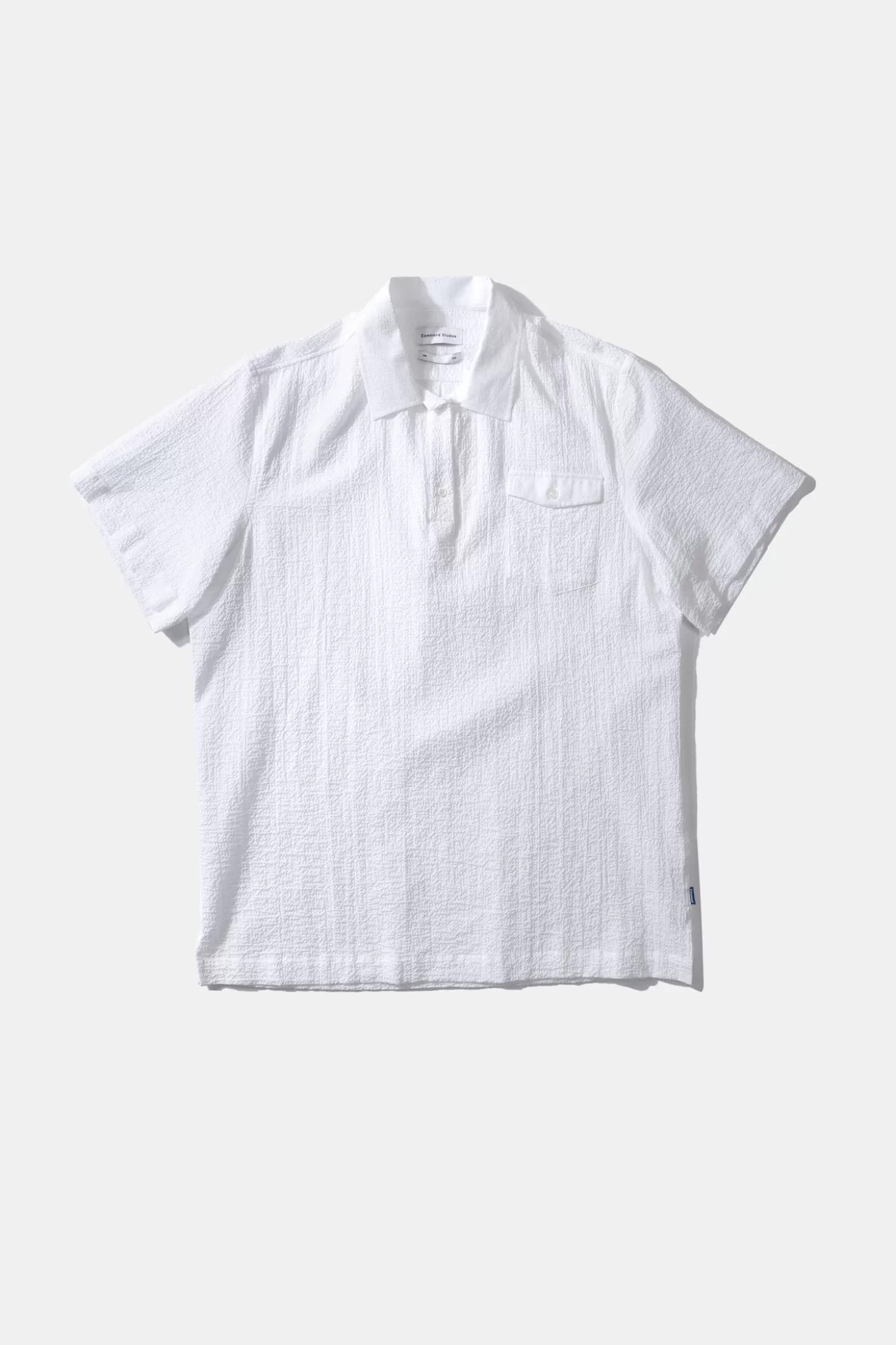 Best Edmmond Studios Polo Shirt Seersucker Plain White