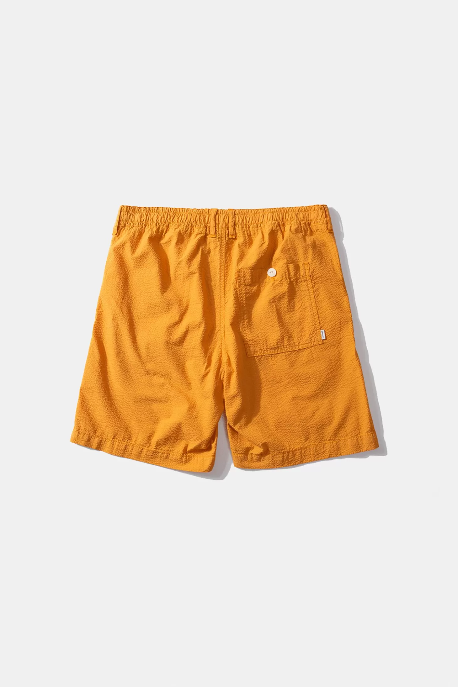 Flash Sale Edmmond Studios Seersucker Shorts Plain Mustard