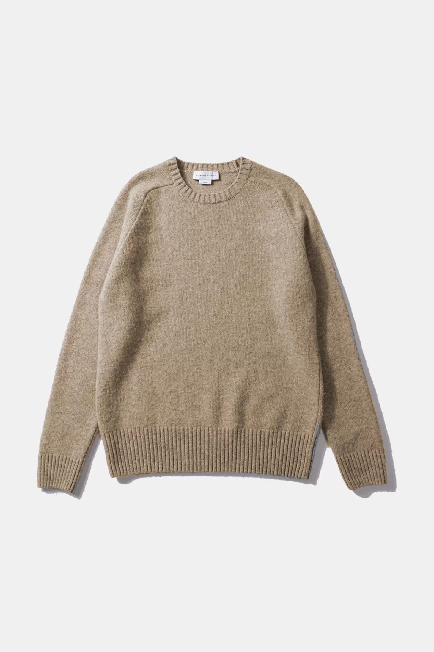 Shop Edmmond Studios Shetland Sweater Plain Beige