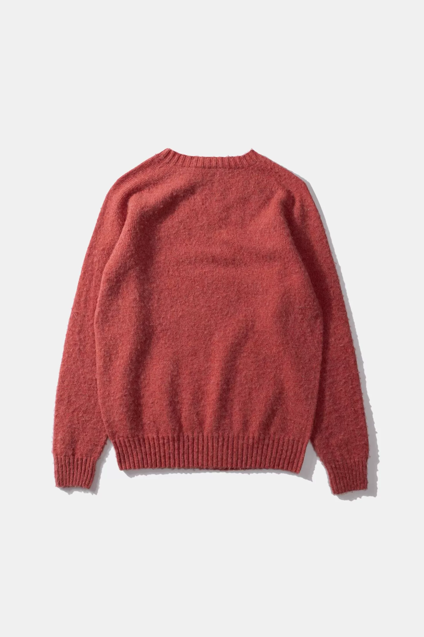 Fashion Edmmond Studios Shetland Sweater Plain Salmon