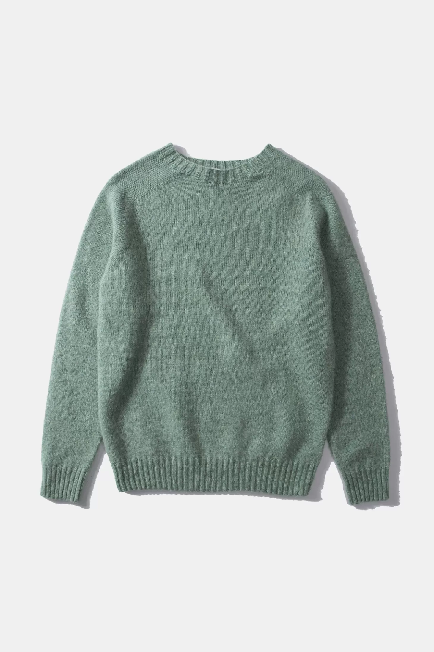 Online Edmmond Studios Shetland Sweater Plain Turquoise