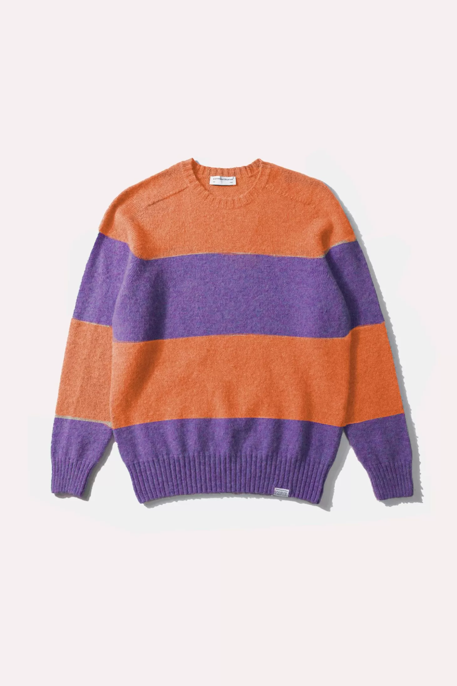 Discount Edmmond Studios Stripes Sweater Plain Orange