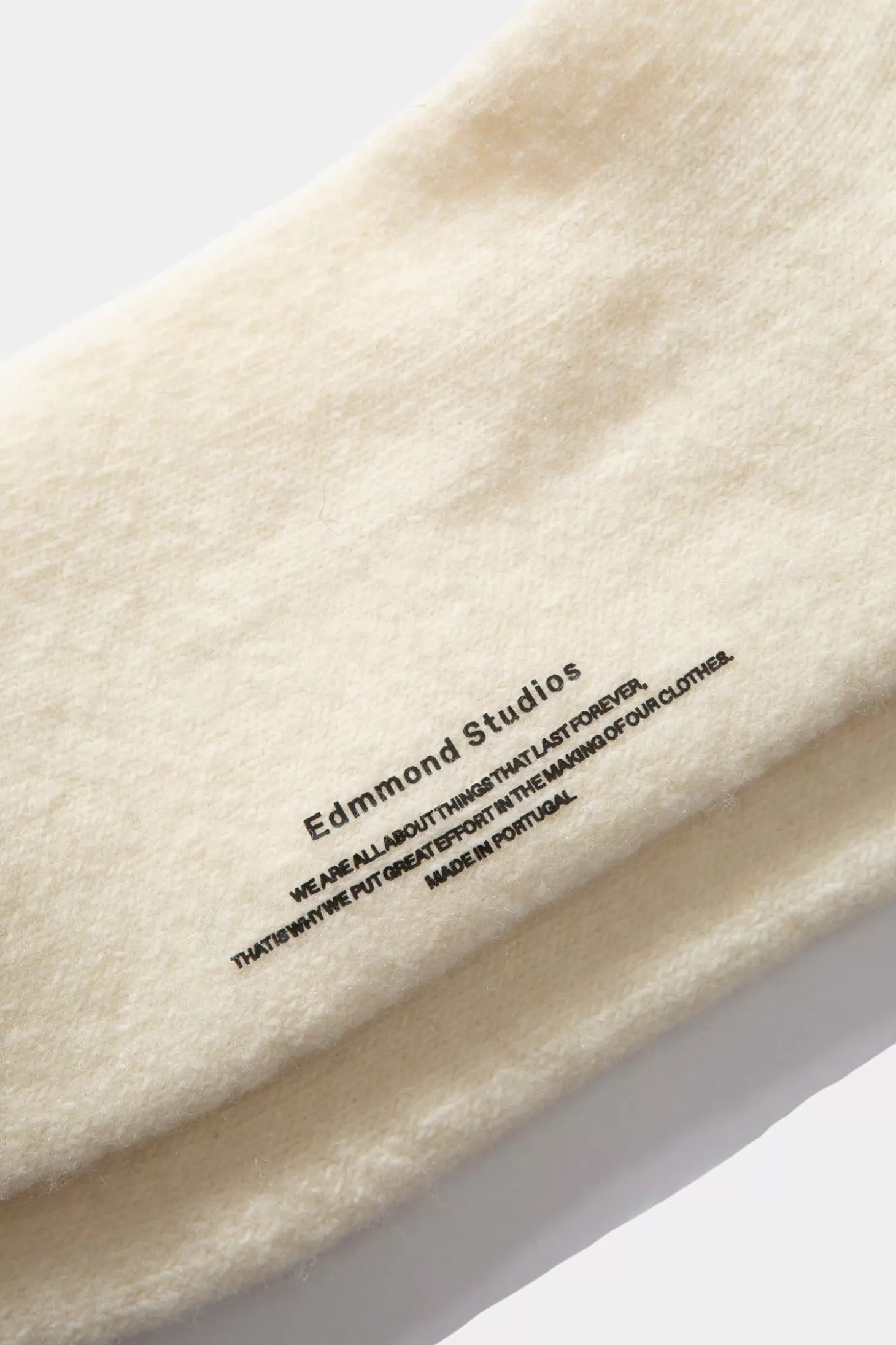 Cheap Edmmond Studios Tag Socks Plain Off White