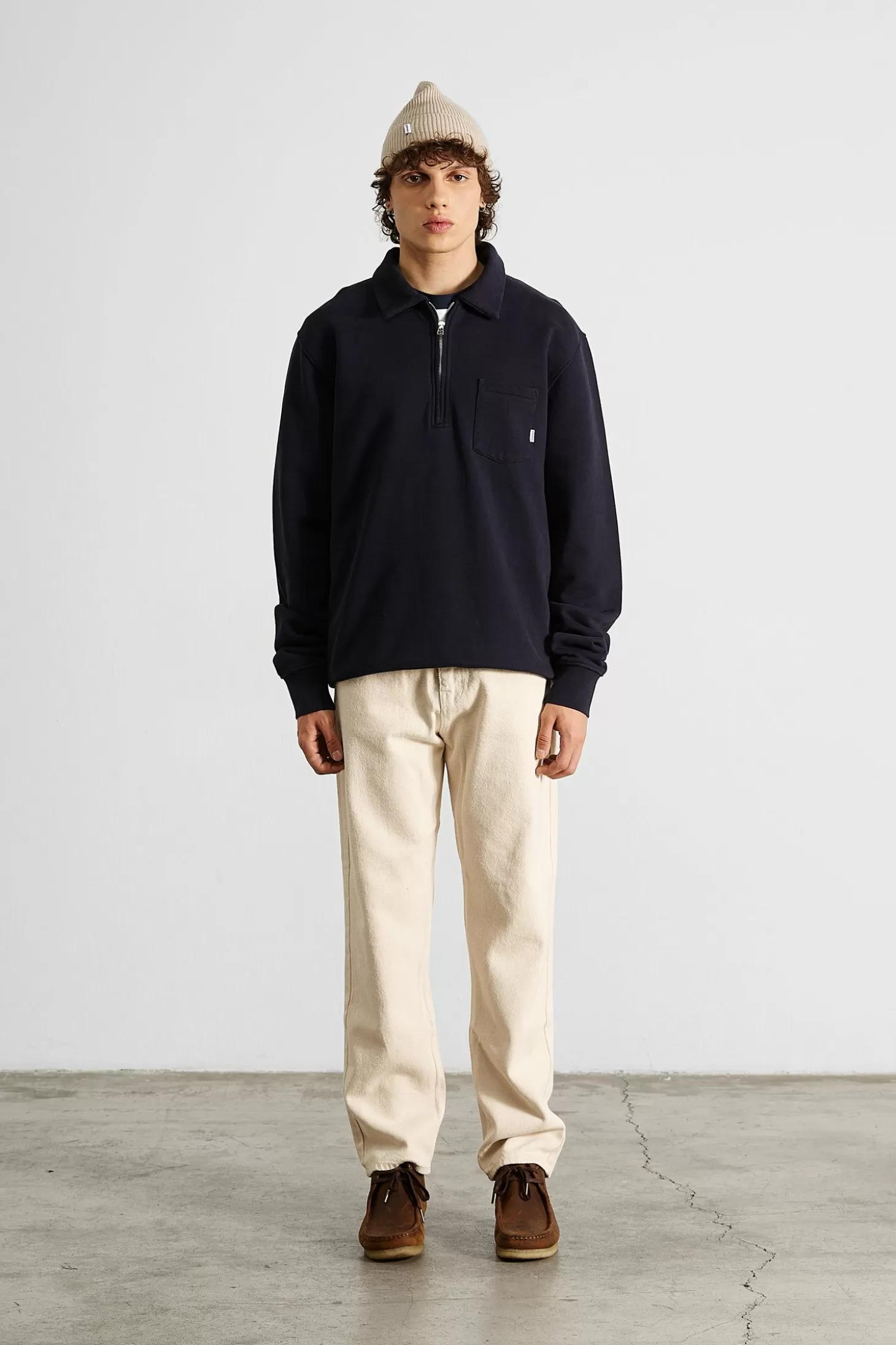 Clearance Edmmond Studios Temple Sw Plain Navy