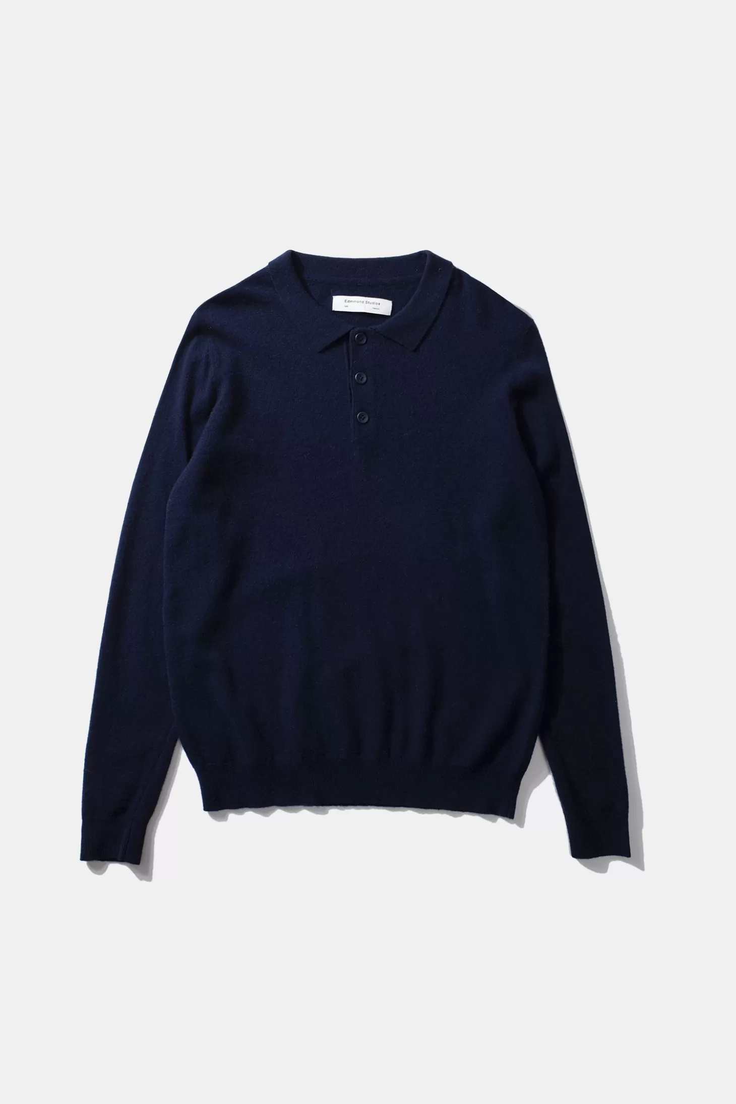 Best Sale Edmmond Studios Wool Polo Plain Navy