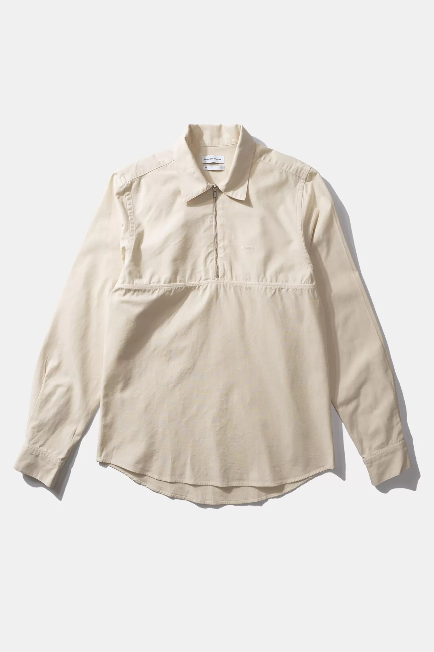 Best Sale Edmmond Studios Zipped Shirt Plain Beige